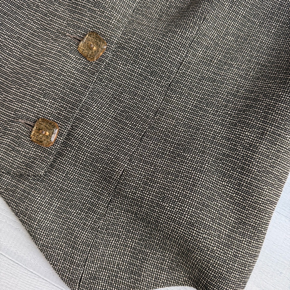 Vintage Inez Studio Classic Woven Metallic Women's Vest Size M - Picture 3 of 8
